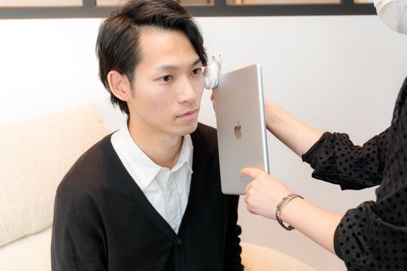 男性のお肌のキメ
